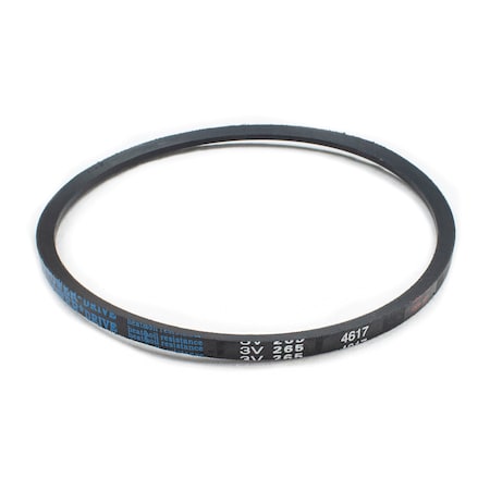 D&D 3V265 Wedge V-Belt, 26.5 in Outside Length, 3/8 in Top Width, 5/16 in Thickness, 1 Ribs 3V265